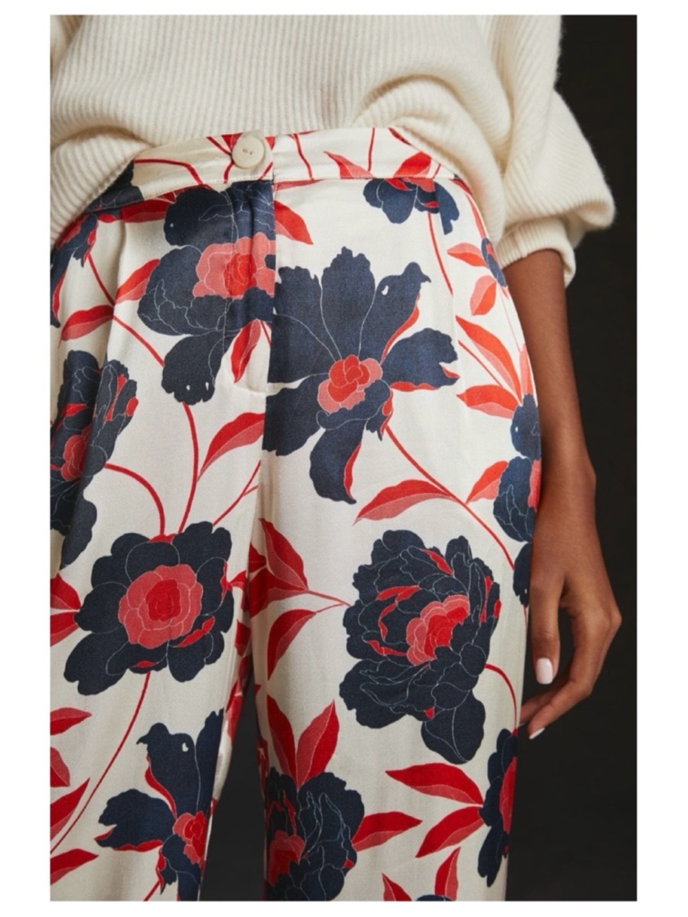 NWOT Anthropologie Corey Lynn Calter Printed Wide Leg Pants in Medium - Picture 4 of 11